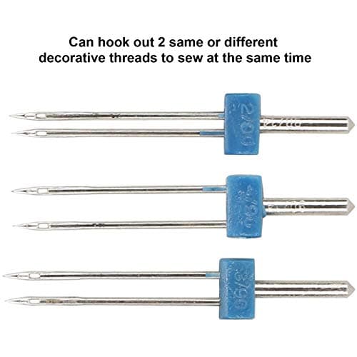 Double Needles Pins & Presser Foot Set for Sewing Machine