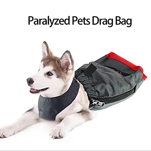 Joyzan Dog Drag Bag for Paralyzed Pets - Adjustable, Breathable Injury Protection for Small Dogs and Cats