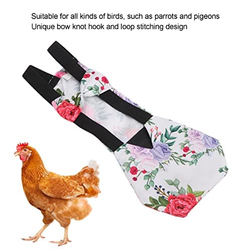 Pet Chicken Diapers with Peony Pattern for Loose Fits