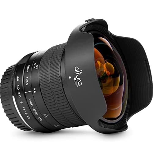 Altura Photo 8mm f/3.0 Wide Angle Aspherical Fisheye Lens for Canon EOS DSLRs