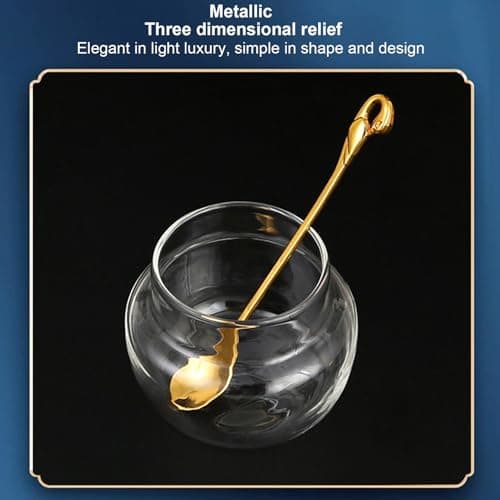 European Sugar Jar Set - Crystal Gold Finish (3 Pieces)