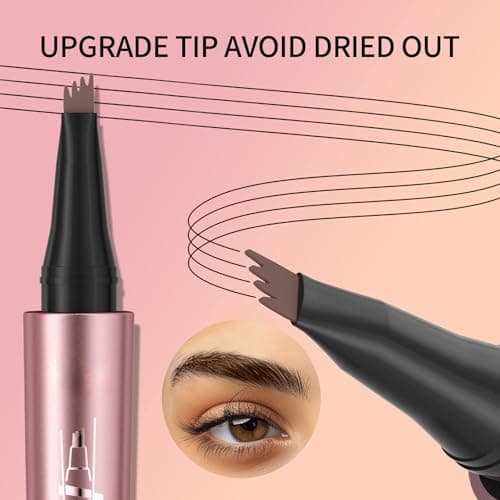 3D Microblading Eyebrow Pencil, 2#Dark Brown, Long-Lasting, Waterproof