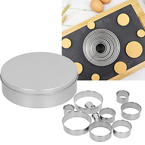 Stainless Steel 12PC Circle Punching Cutting Tools for Dough & Clay