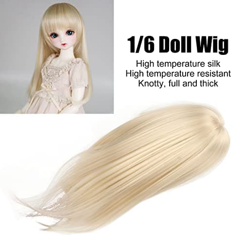 Milk Gold Long Hair Wig for Ball Jointed Dolls, Handmade & Long Lasting
