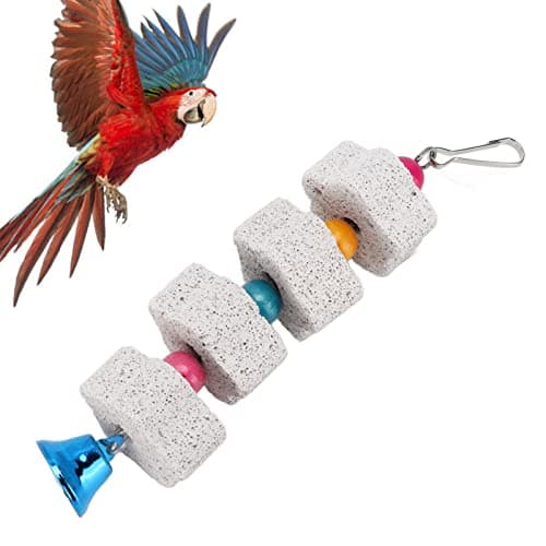 Zerodis Bird Perch & Chew Toys with Bell & Hammock for Pets