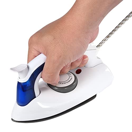Zerodis Portable Mini Iron with Temperature Control for DIY Clothes & Travel