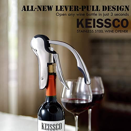 Stainless Steel Compact Wine Opener with Foil Cutter