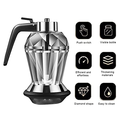 200ML No Drip Honey Dispenser Glass Bottle with Bracket (200ml oil pot)