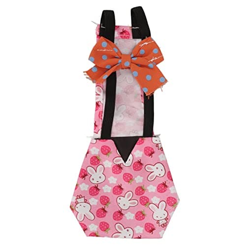 Reusable Duckling Chicken Goose Diaper with Bow Tie — Purple