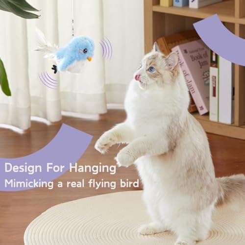 Leafur Rechargeable Flapping Bird Toy for Indoor Kittens