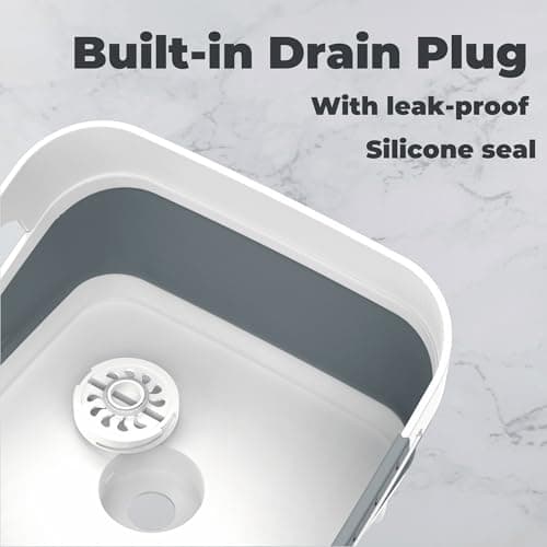 Sturdy Foldable Wash Basin for Baby Bottles, Versatile Kitchen, RV, Outdoor Sink