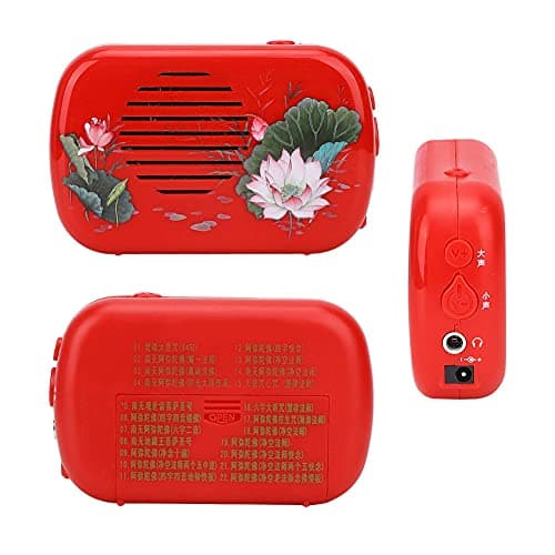 Zerodis Vintage Shortwave Radio, Mini Music Player with 22 Songs (Date Red)