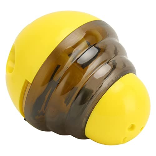 Premium Zerodis Dog Treat Ball Dispenser Puzzle Toy (Yellow)