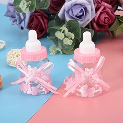 12Pcs Baby Bottle Shower Box Candy Gifts & Decorations