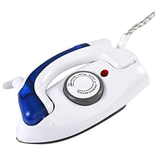 Zerodis Portable Mini Iron with Temperature Control for DIY Clothes & Travel
