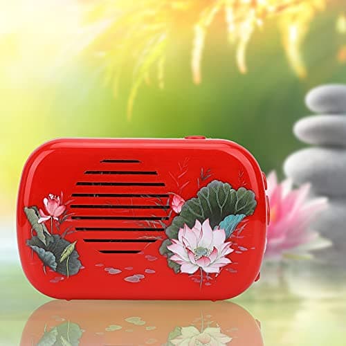 Zerodis Vintage Shortwave Radio, Mini Music Player with 22 Songs (Date Red)
