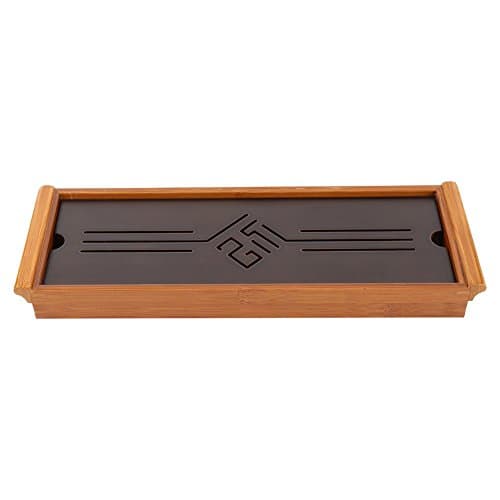 Traditional Chinese Tea Tray with Drainage 14.96 x 5.28 x 1.49inch