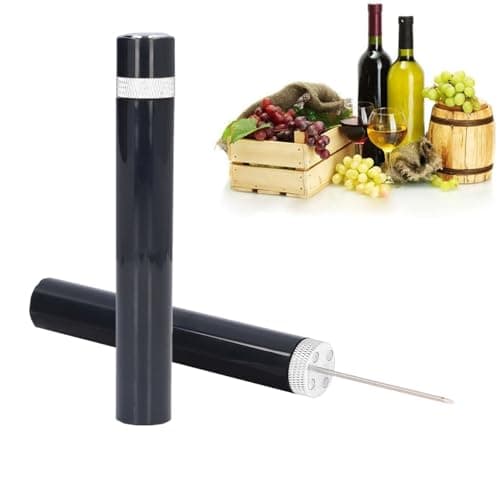 Portable Needle Wine Bottle Opener for Home, Restaurants, and Parties (Red) — Silver
