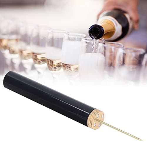 Zerodis Needle Type Wine Bottle Opener, Easy Cork Remover Corkscrew, Travel Portable Pocket Air Pressure Pump Wine Bottle Opener for Home, Restaurant and Party(Gold)