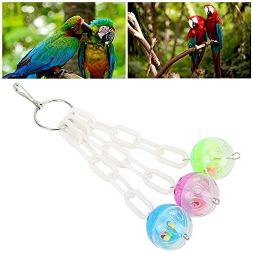 Zerodis Bright Color Bird Toy Balls for Parrots, Cockatiels, Budgies - 2 Pack