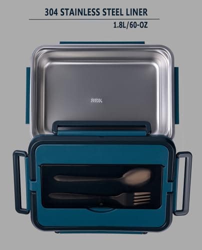 80W Portable Electric Food Warmer with 1.8L Stainless Steel Container for Home Work Truck Car
