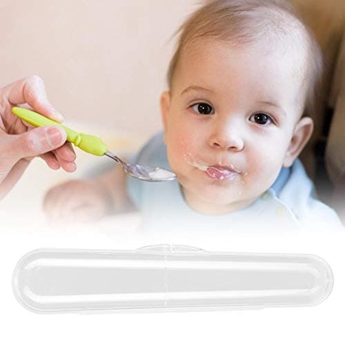 Food Grade Children's Stainless Cutlery Set with Silicone Spoon and Portable Case