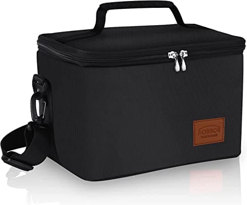Aosbos Insulated Leakproof Lunch Box, 7.5L Black — Plus.Black