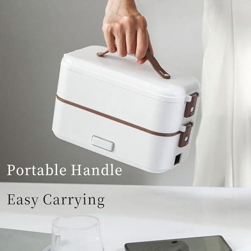 Zerodis 0.8L Electric Lunch Box – Portable Waterproof Food Warmer for Home, Office, and Car