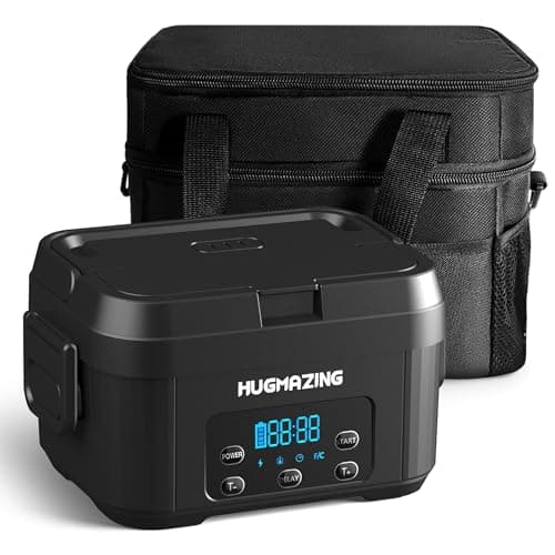 Battery-Powered Heated Lunch Box for Travel and Office Meals