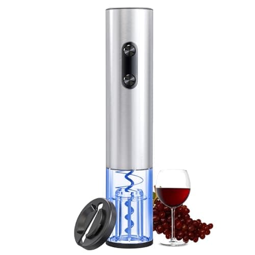 COKUNST Electric Wine Opener, Battery-Powered with Foil Cutter & LED Light