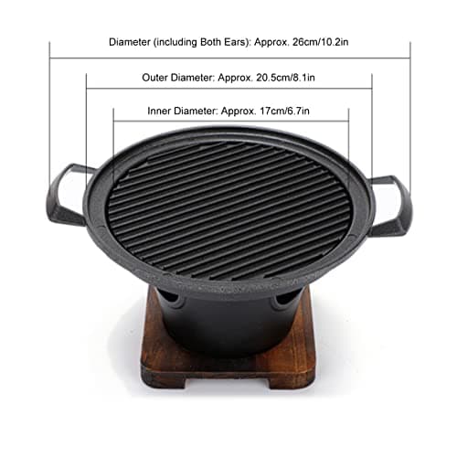 ZeroDis Mini Smokeless Charcoal Grill - Perfect for One Person & Indoor Use