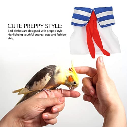 Cute Preppy Soft Fashionable Bird Diaper Suit for Small Pets (S)