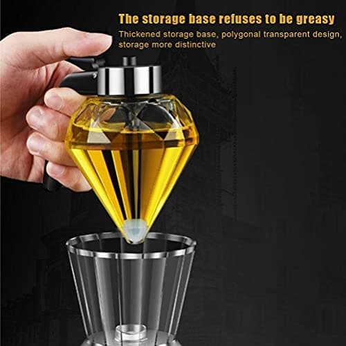 200ML No Drip Honey Dispenser Glass Bottle with Bracket (200ml oil pot)