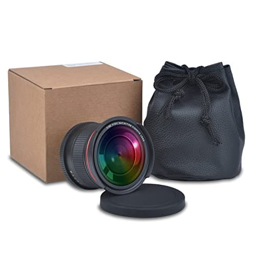 Nikon D5x00 Series Compatible 52mm 0.35x Fisheye Wide Angle Lens