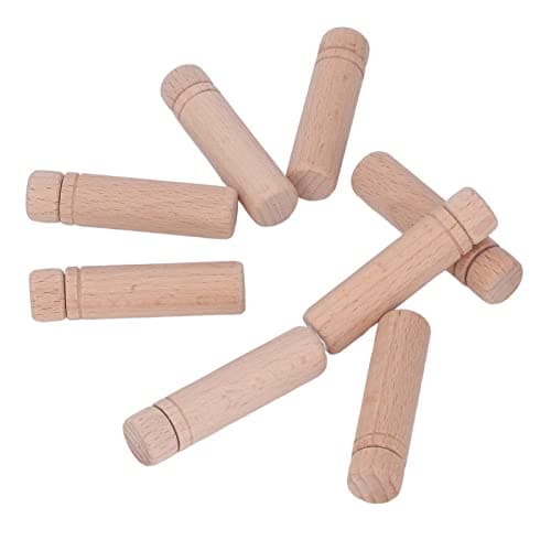 Zerodis 8-Piece Portable Wooden Needle Case for Household Sewing Needles