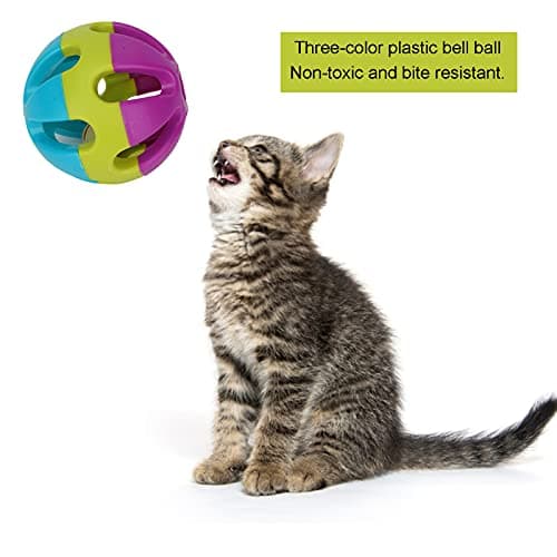 Zerodis Cat Jingle Ball Toy for Indoor Cats and Kittens