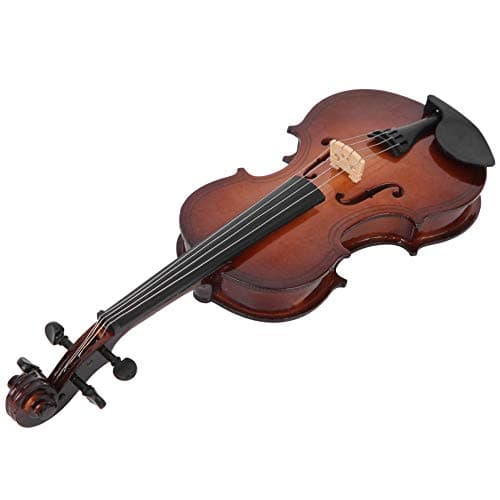 20cm Wooden Mini Violin Model, Decor for Home and Office
