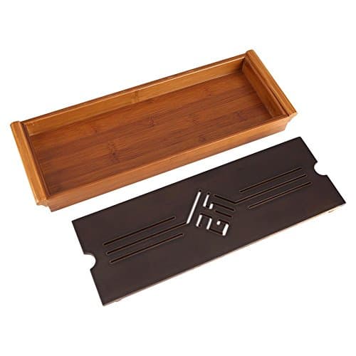 Traditional Chinese Tea Tray with Drainage 14.96 x 5.28 x 1.49inch