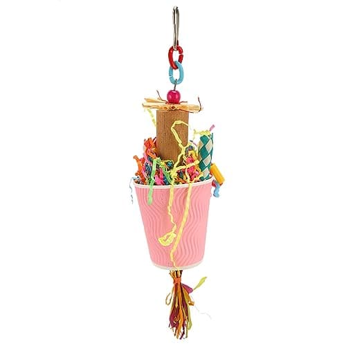 Zerodis Conure Bird Toys for Chewing, Hanging Food & Depression Relief