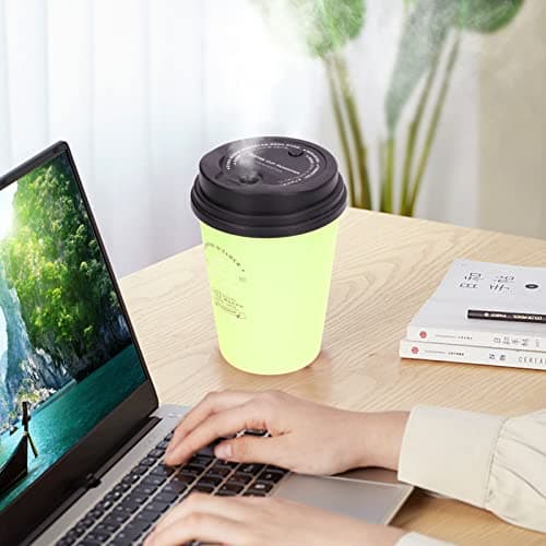 Green 300ml Car Coffee Cup Shaped Humidifier