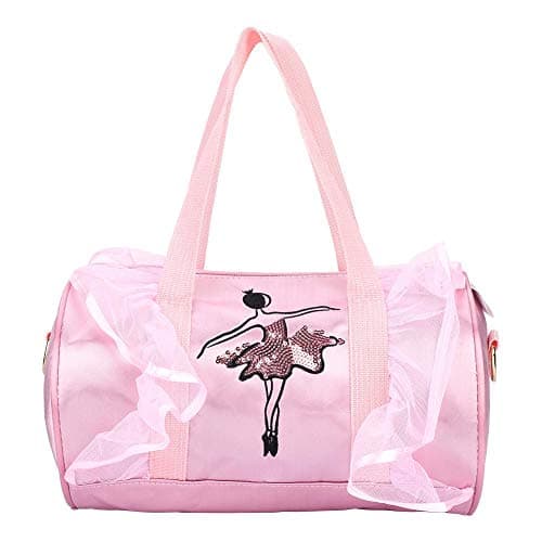 Ballet Princess Dance Bag for Girls with Lace - Crossbody Handbag