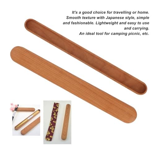 Portable Wooden Chopsticks Case with Detachable Cover