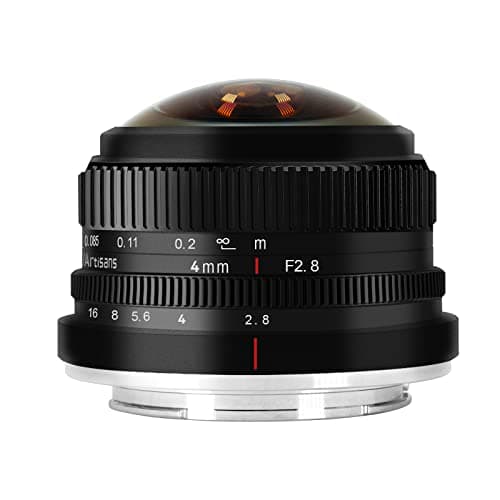 7artisans 4mm F2.8 Fish-eye Wide Lens for Fujifilm FX Mount Camera
