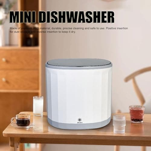Portable 4L USB Rechargeable Mini Dishwasher for Home Office Study