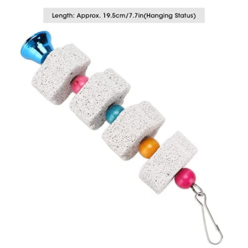 Zerodis Bird Perch & Chew Toys with Bell & Hammock for Pets