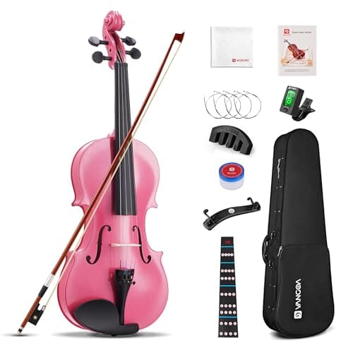 Vangoa 1/2 Size Acoustic Violin for Beginners Kids Ages 6-9