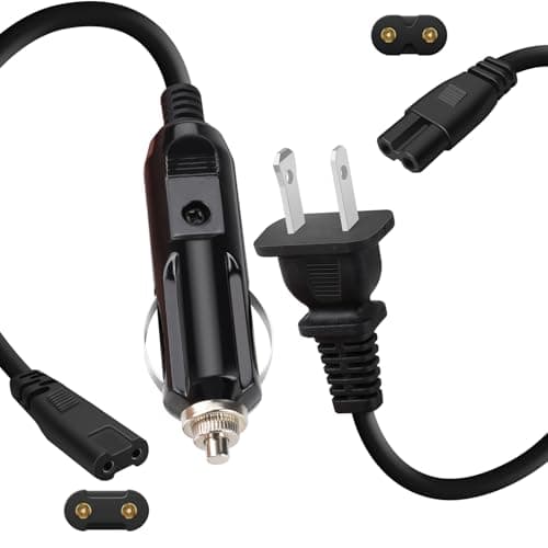 110V V-Type Heated Lunch Box Power Cord, 24V Flat Angle Warmer Cable, Replacement for Food Heater