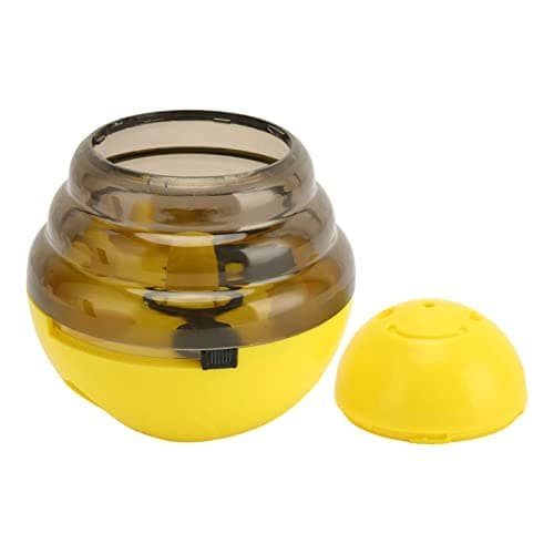 Premium Zerodis Dog Treat Ball Dispenser Puzzle Toy (Yellow)