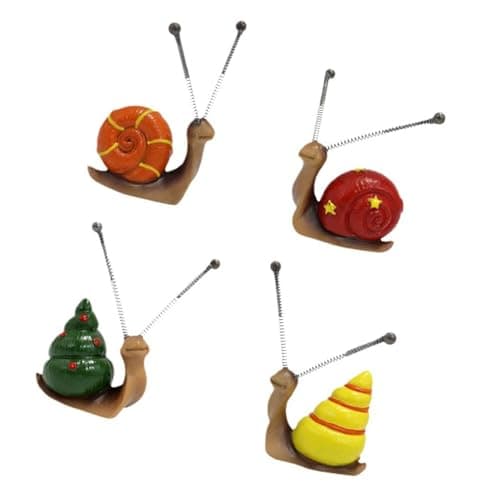 Zerodis Mini Colorful Snail Statue for Garden Landscape Yard Decor