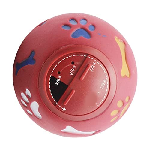 ZeroDis Dog Puzzle Balls Regulate Food Dispensing Plastic Balls Toy Non-Leakage Design (S)